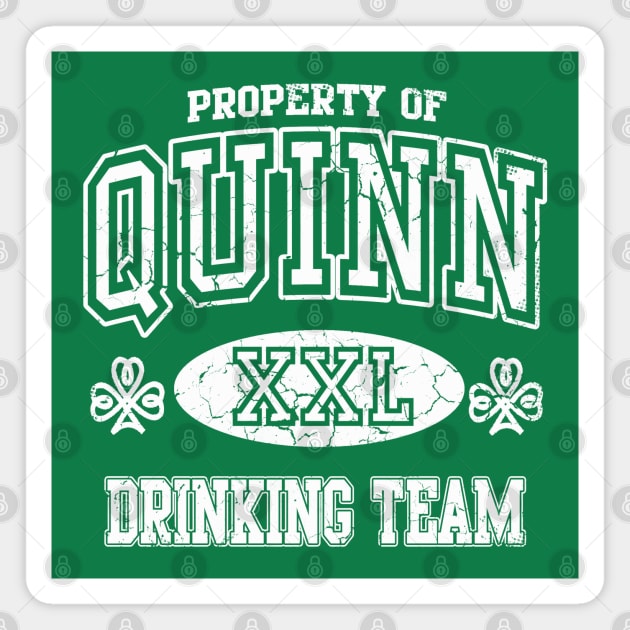 Quinn Irish Drinking Team St Patricks Day Magnet by E